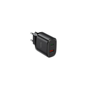 Yesido YC50 20W Type-C / 18W Usb Çıkışlı ve 1M 60W Type-C to Type-C Kablolu PD Şarj Cihazı - Siyah