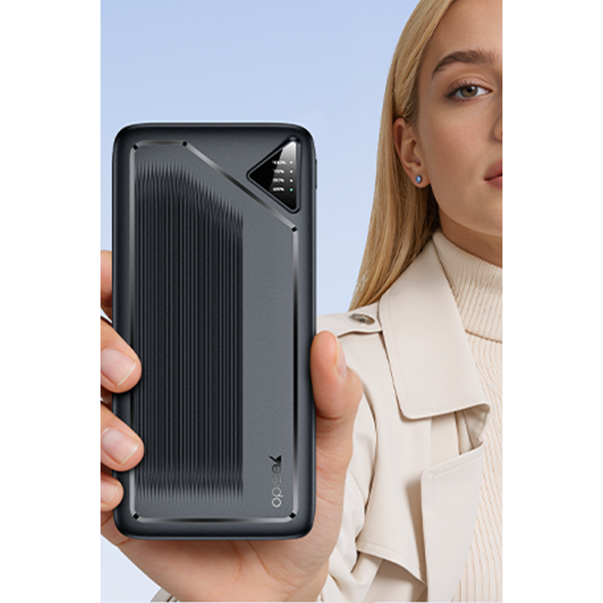 Yesido YP101 10000mAh 22.5W PD Hızlı Şarjlı LED Göstergeli Powerbank - Siyah