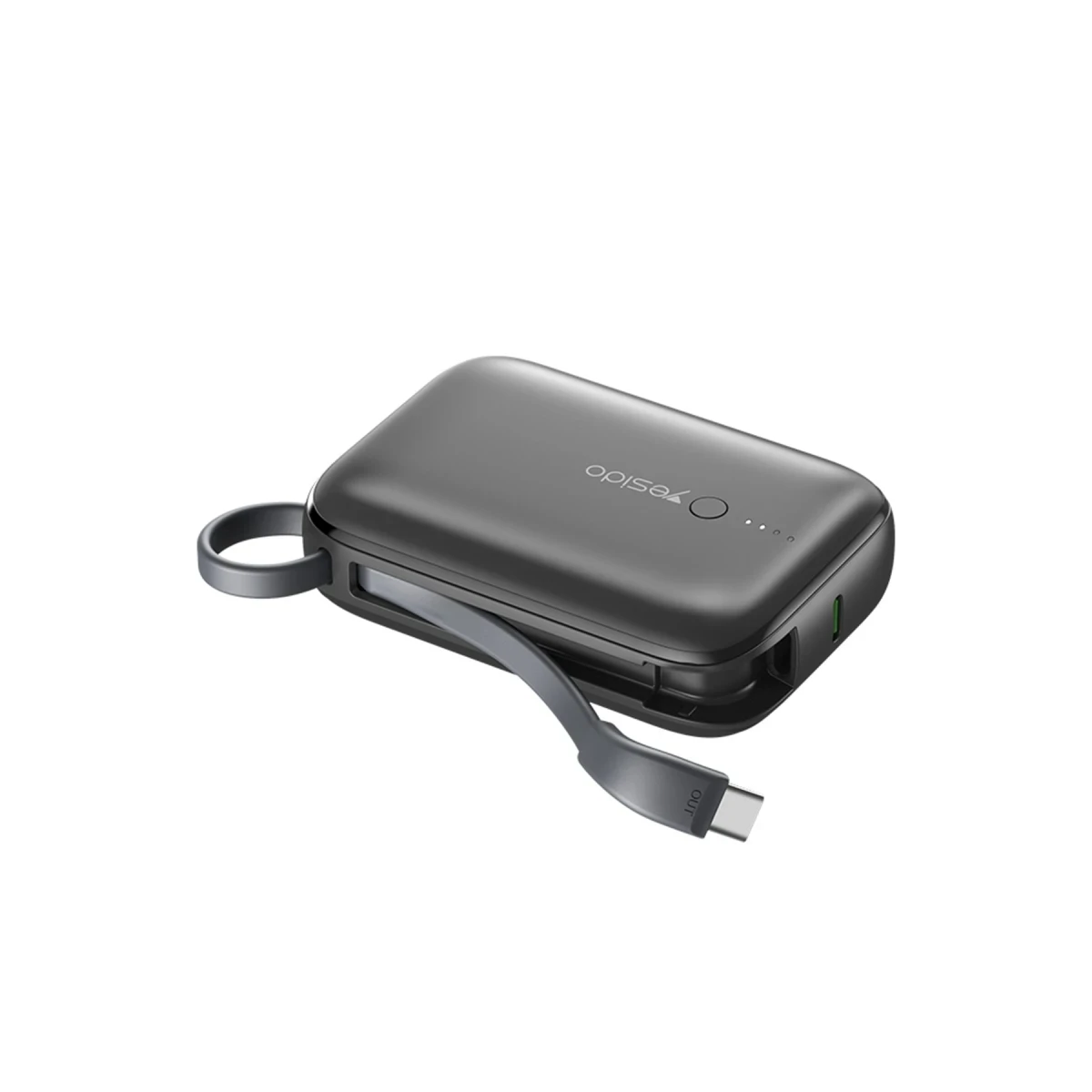 Yesido YP18 10.000 mAh USB3.0 PD Hızlı Şarj Powerbank - Siyah