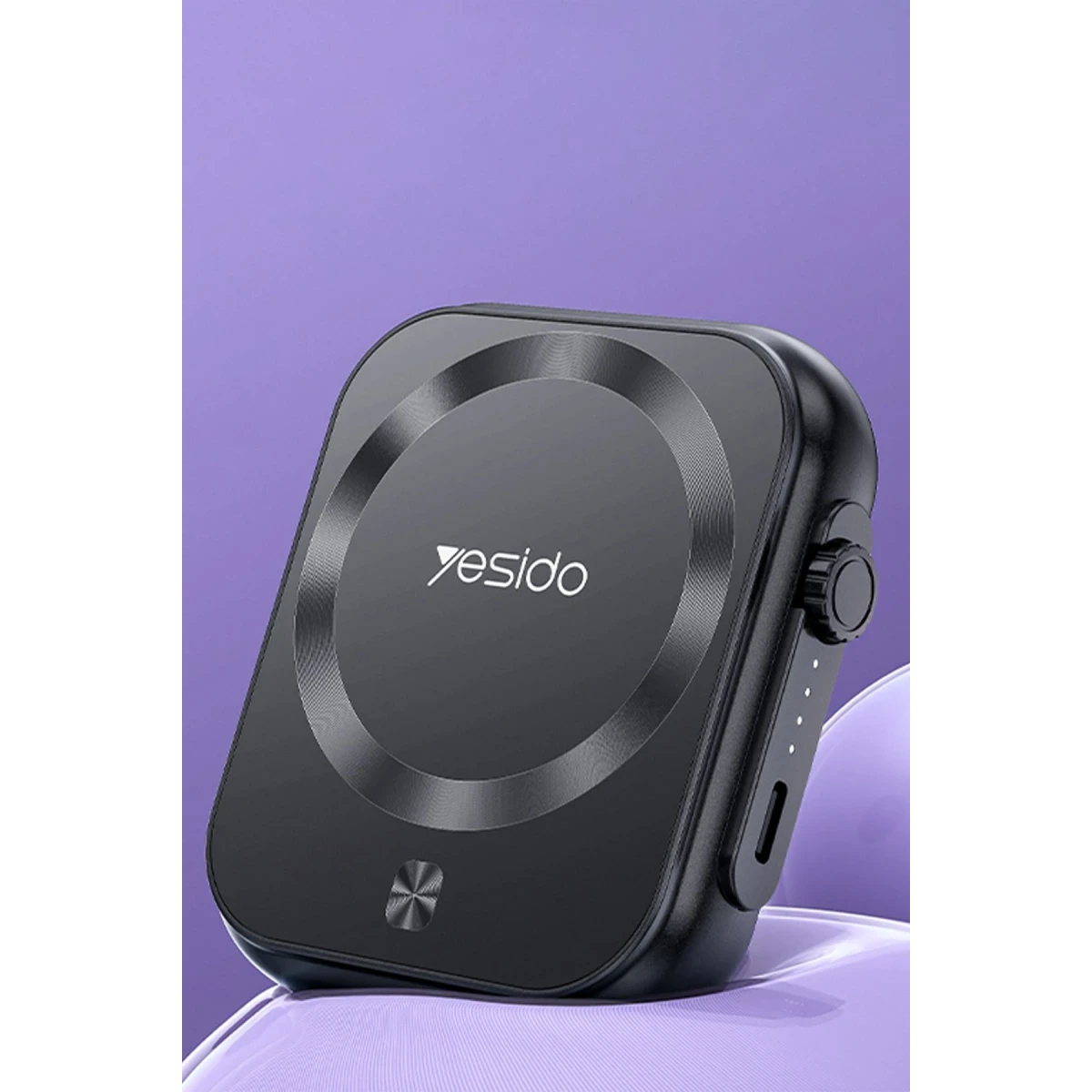 Yesido YP59 5.000 mAh 3in1 20W Type-C Çıkışlı 15W Kablosuz Şarj 3W Kulaklık Şarj ve 2.5W Saat Şarj Destekli PD Hızlı Şarj Magsafe Powerbank - Siyah