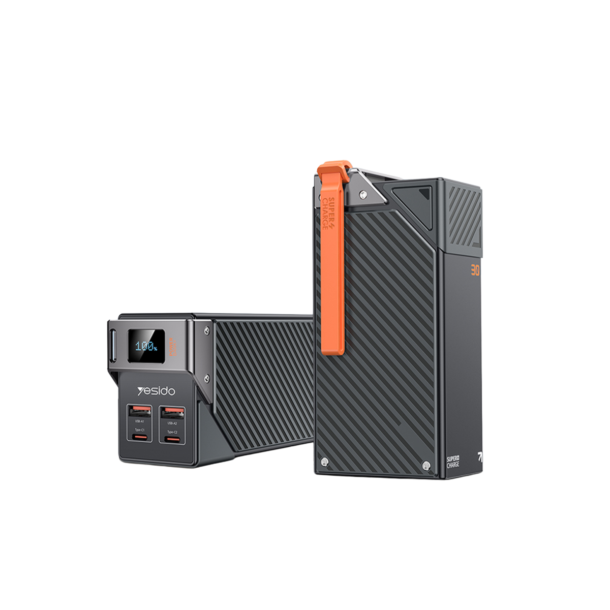 Yesido YP62 30000mAh Hızlı Şarj Powerbank - Siyah