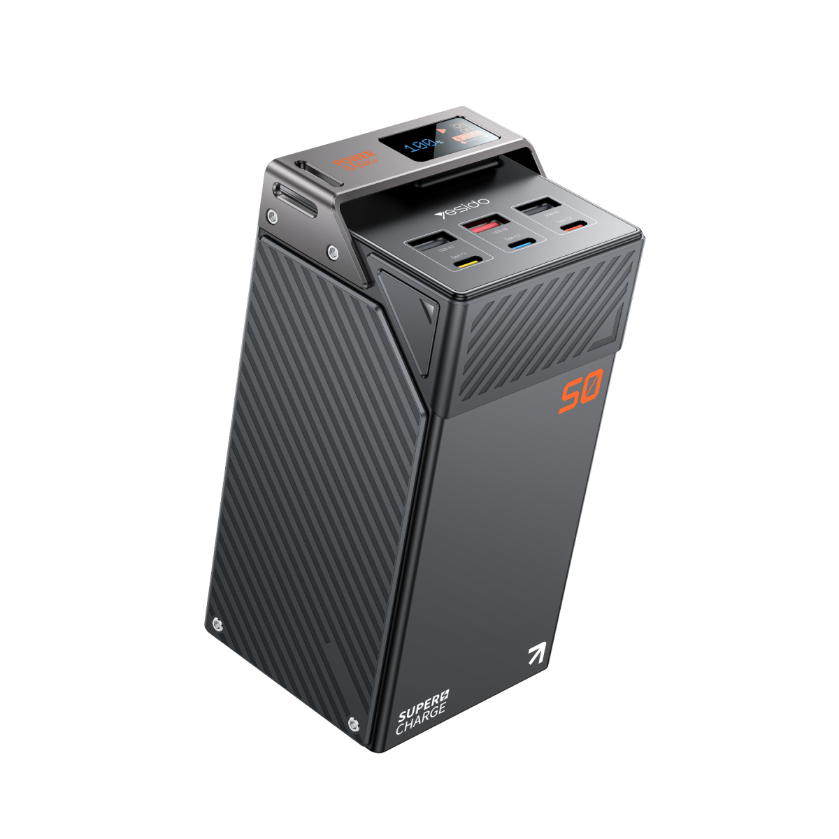 Yesido YP63 50000mAh Hızlı Şarj Powerbank - Siyah