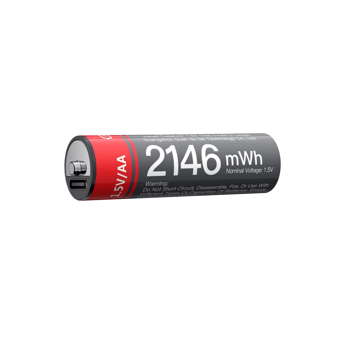 Yesido YP88 4 Adet Şarj Edilebilir Yüksek Verimli 1430 mAh 1.5V AA Pil - Siyah
