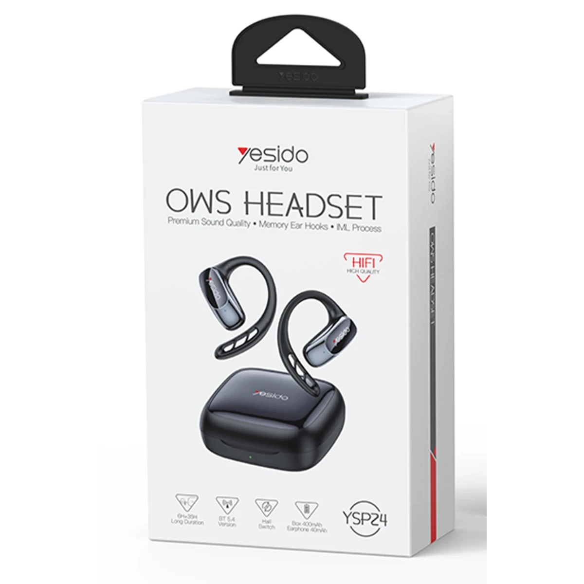 Yesido YSP24 BT 5.4 Kablosuz OWS Kulaklık - Siyah