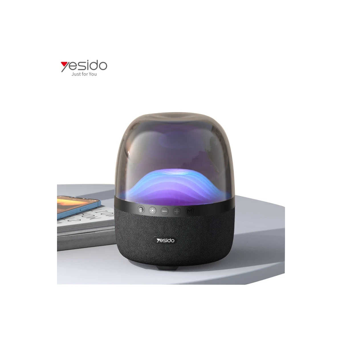 Yesido YSW08 RGB Kablosuz Hoparlör - Siyah