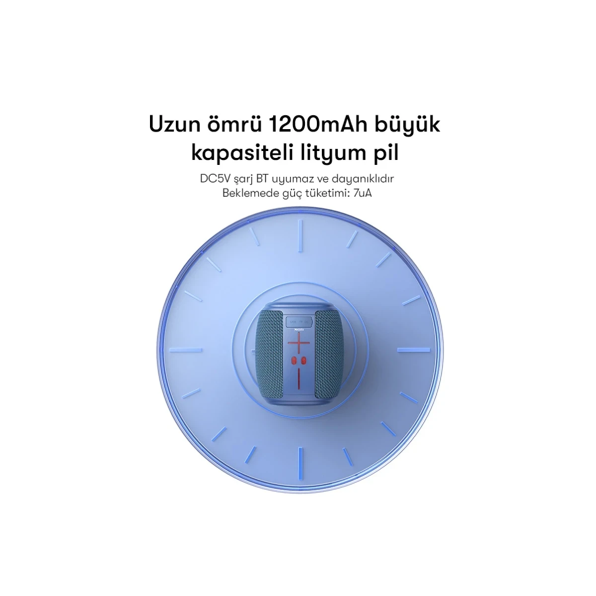 Yesido YSW14 RGB Kablosuz Hoparlör - Siyah