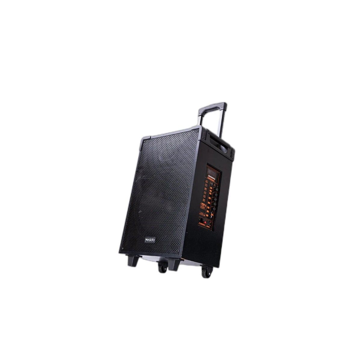 Yesido YSW15 2 Adet Mikrofonlu 8inch 210mm Sürücülü 3.000 mAh Bataryalı Kablosuz Hoparlör - Siyah