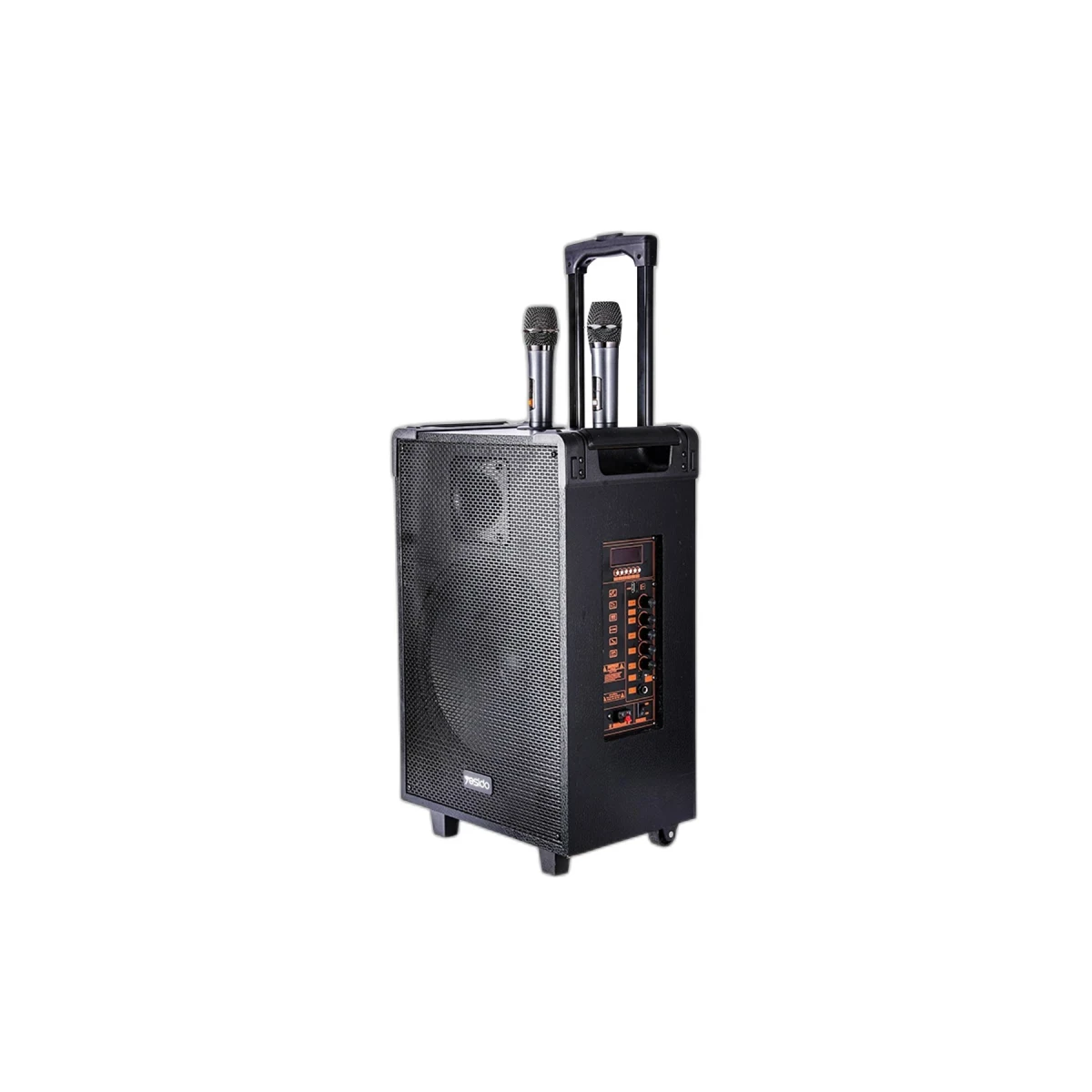 Yesido YSW15 2 Adet Mikrofonlu 8inch 210mm Sürücülü 3.000 mAh Bataryalı Kablosuz Hoparlör - Siyah