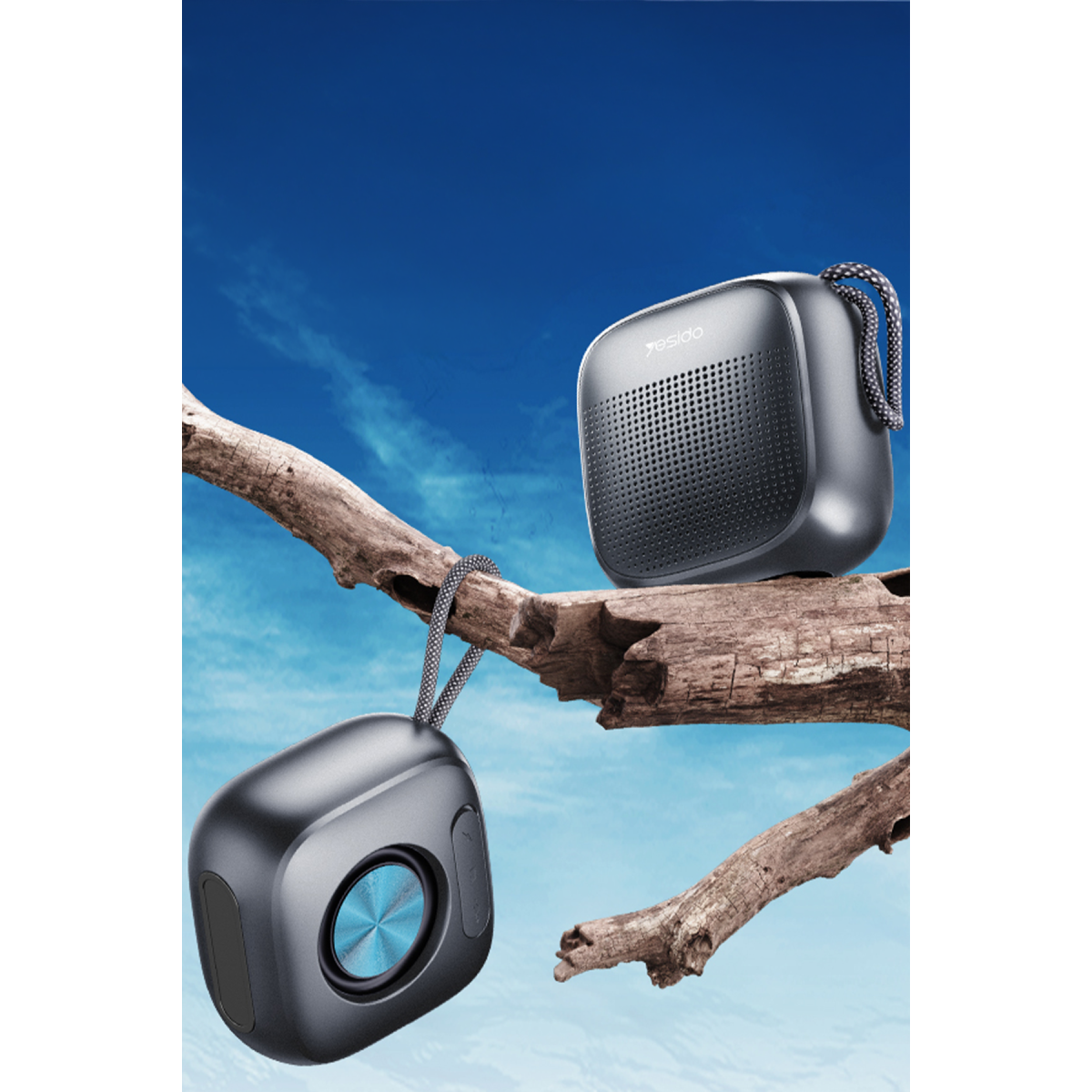 Yesido YSW24 Bluetooth 5.3 Destekli Taşınabilir Mini Kablosuz Hoparlör - Siyah