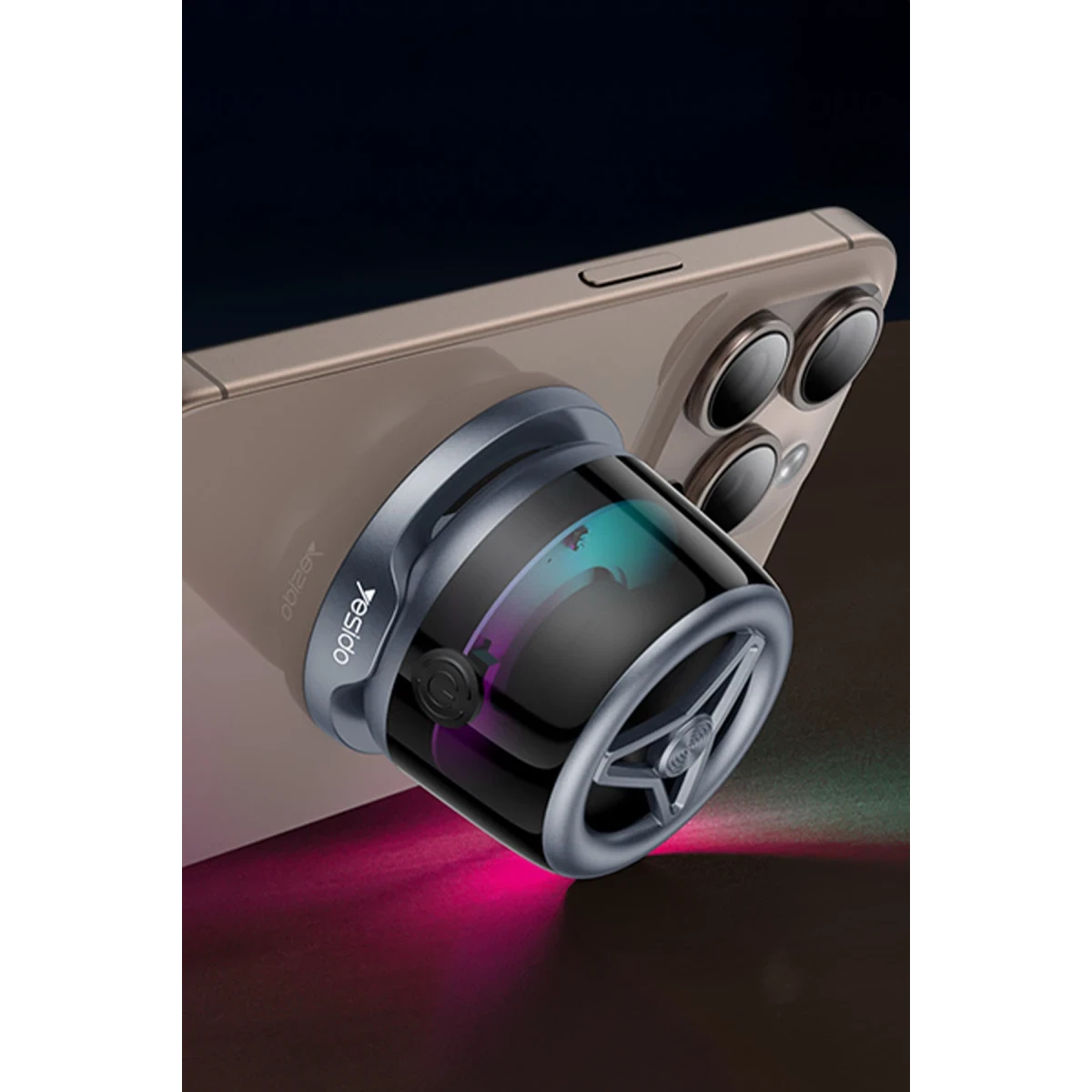 Yesido YSW32 BT 5.3 RGB Manyetik Özellikli Mini Kablosuz Hoparlör - Siyah