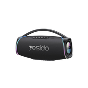 Yesido YSW46 220W RGB Işıklı Karaoke Mikrofonlu Bluetooth Kablosuz Hoparlör - Siyah
