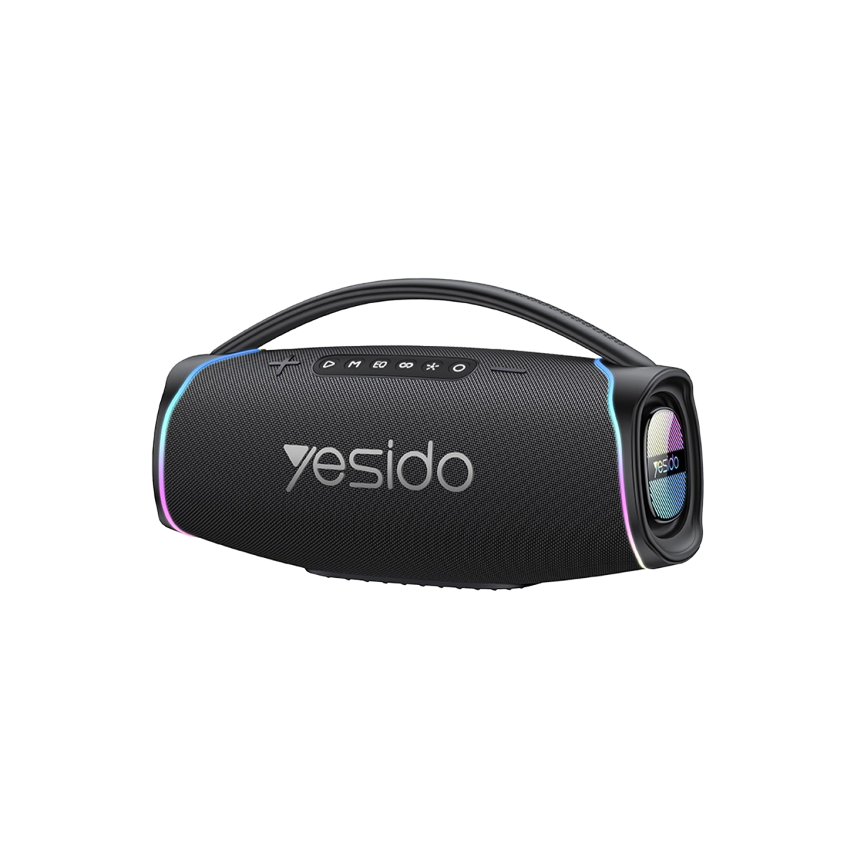 Yesido YSW46 220W RGB Işıklı Karaoke Mikrofonlu Bluetooth Kablosuz Hoparlör - Siyah