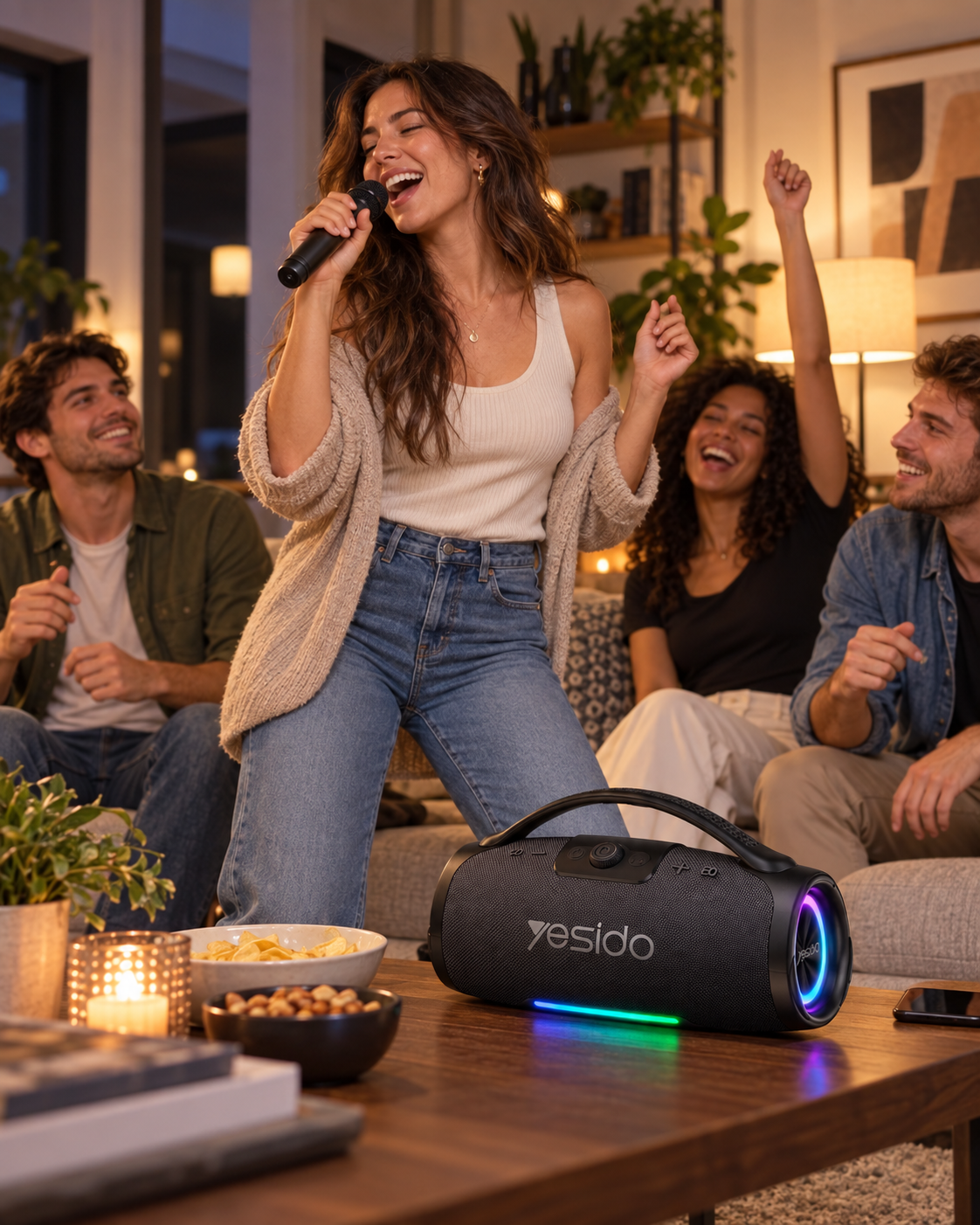 Yesido YSW45 evde karaoke kullanımı